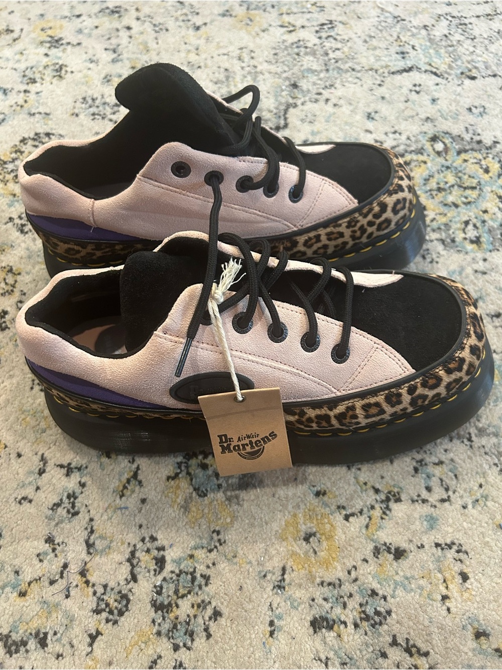 NWT Dr. Martens Women’s Pink, Purple & Black Leopard